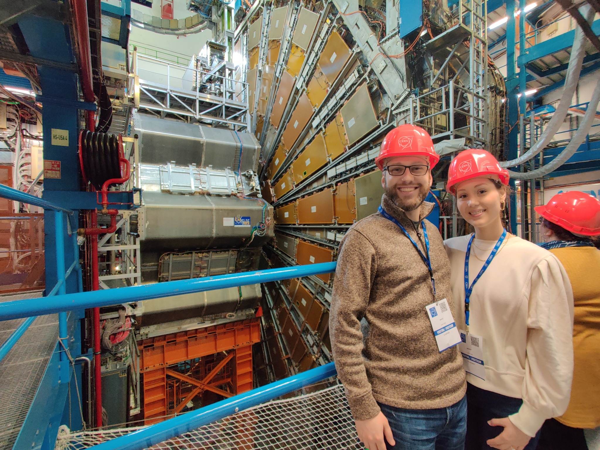 Jonathan and Caroline at CERN